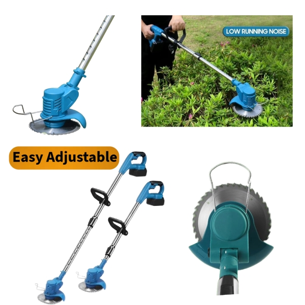 2 बैटरी के साथ बैटरी से चलने वाला ब्रश कटर